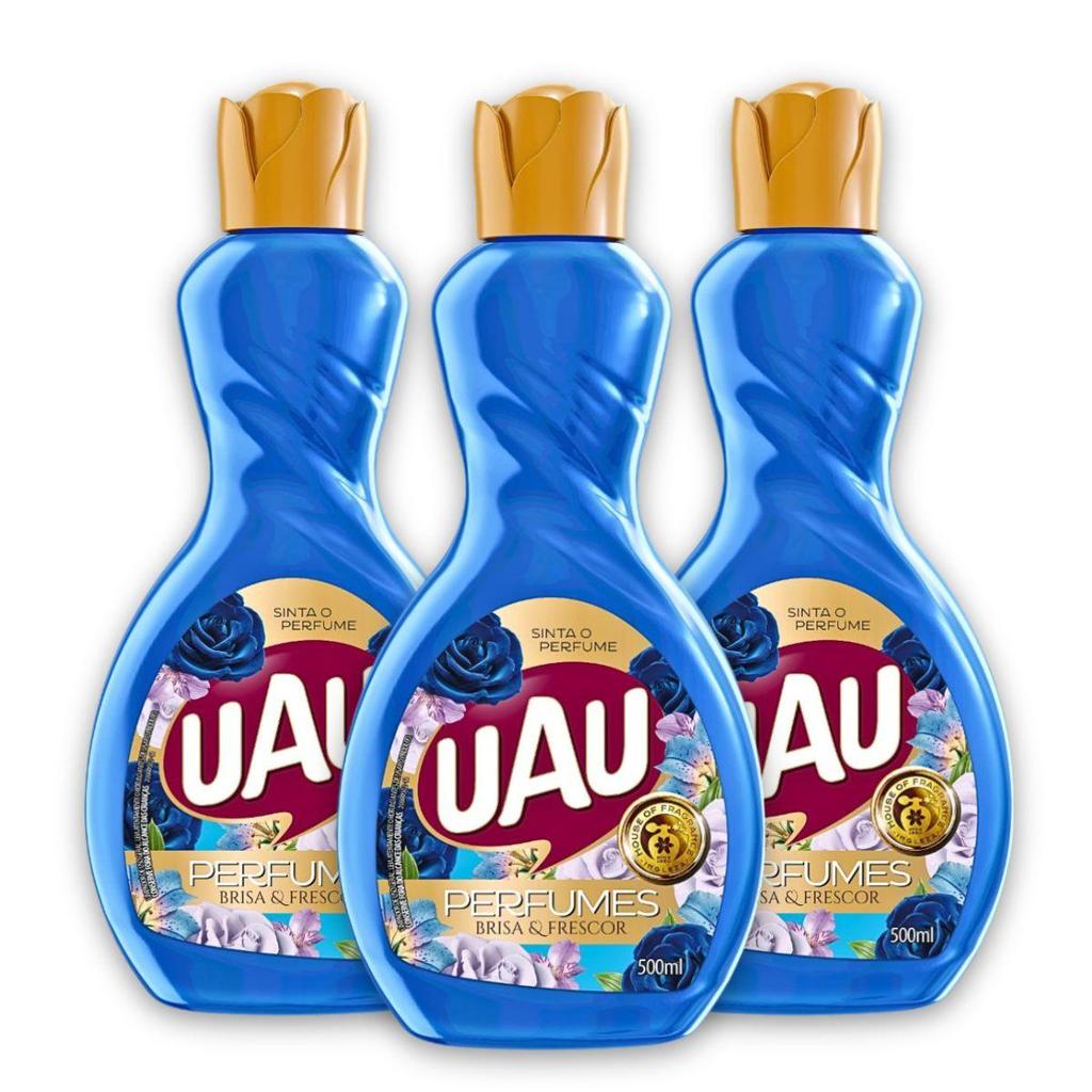 Kit 3un Limpador 500ml Uau Brisa E Frescor