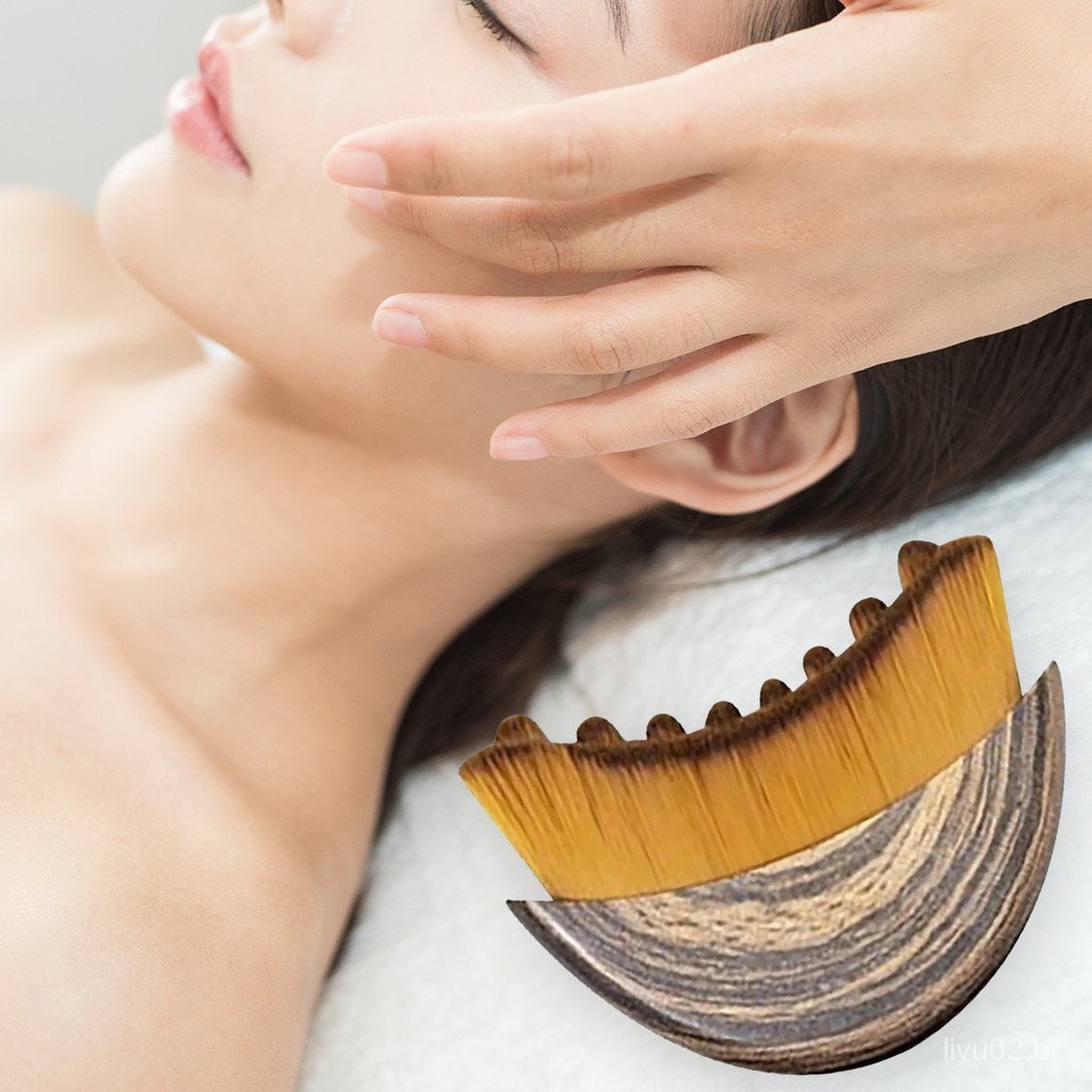 Escova Facial De Drenagem Linfática Para Cuidados Com Os Olhos E Pescoço , Ferramenta Rejuvenescedora Gua Sha Contorno L em Oferta na Shopee