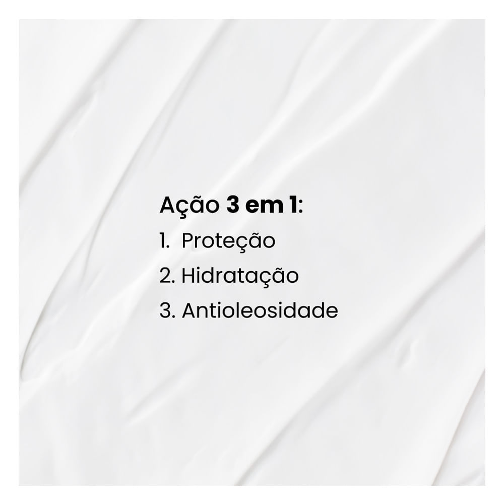 Detalhes do Protetor Solar Facial Helioderm Oil Free 3 em 1 FPS 70 Sem Cor 50g