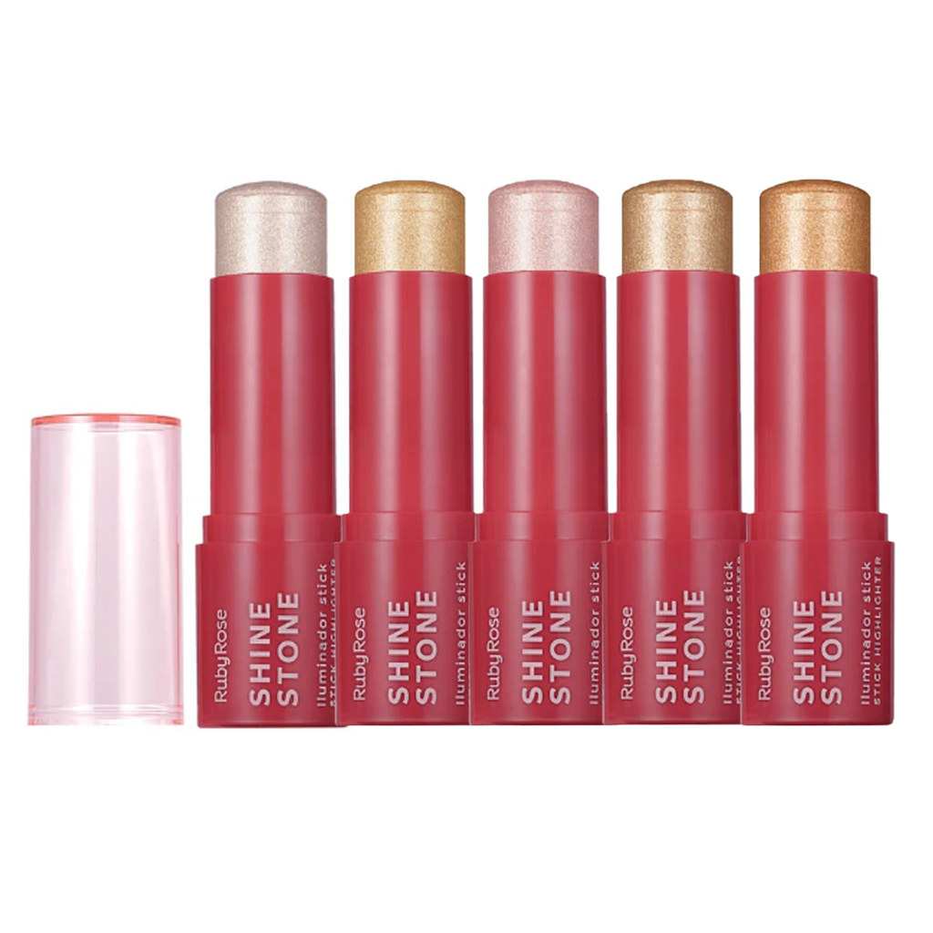 Iluminador Stick Ruby Rose Shine Stone Hbm702 em Oferta na Shopee