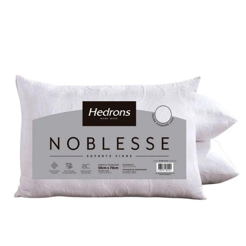 Travesseiro 50x70cm Noblesse Hedrons em Oferta na Shopee