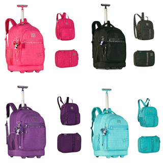 Kit Mochila de Rodinha Com Lancheira e Estojo Rebecca Bonbon Sweet Dreams- Clio Style em Oferta na Shopee