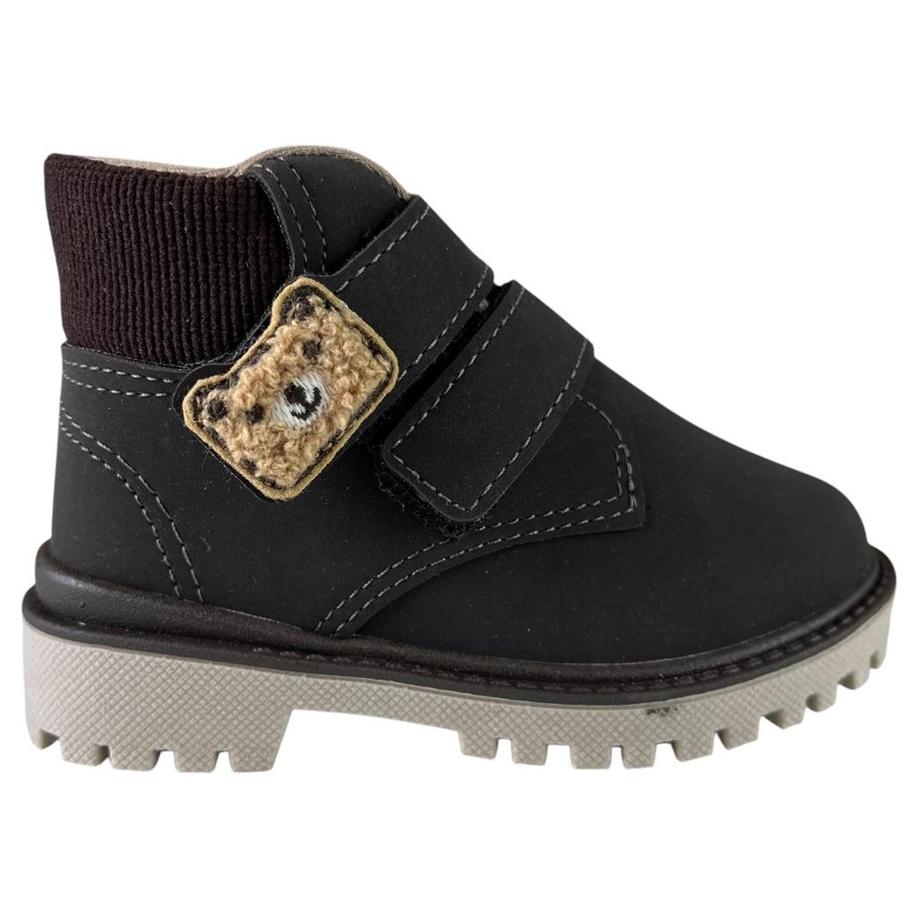 Bota Coturno Molekinho Infantil Bebê Original Ursinho Fecho Duplo Antiderrapante