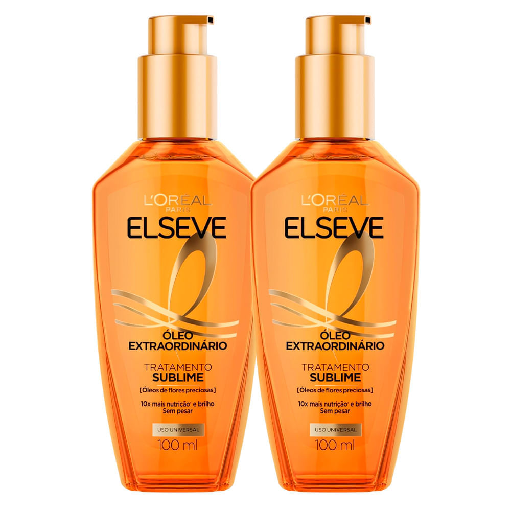 Kit Óleo Capilar Elseve Extraordinário  100ml - 2 Unidades