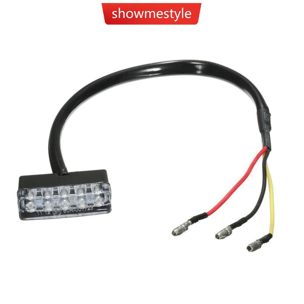 SMS 1Pc 12V Mini 5 LED Motocicleta Scooter ATV Bicicleta Vermelha Traseira Cauda Parar Lâmpada De Luz De Freio O6Z6