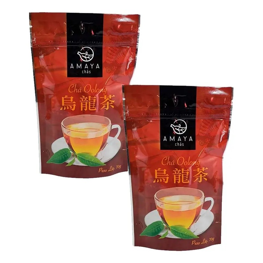 Chá Oolong Amaya 70g Kit com 2