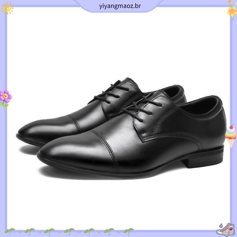 Sapato Social Infantil Masculino Oxford Cap Toe Design Italiano Elegante Macio Confortável
