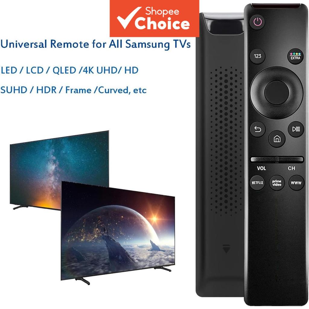 Controle Remoto Fácil de Usar para Samsung Universal Compatível com Smart TV 8K, 4K, Distância Longa