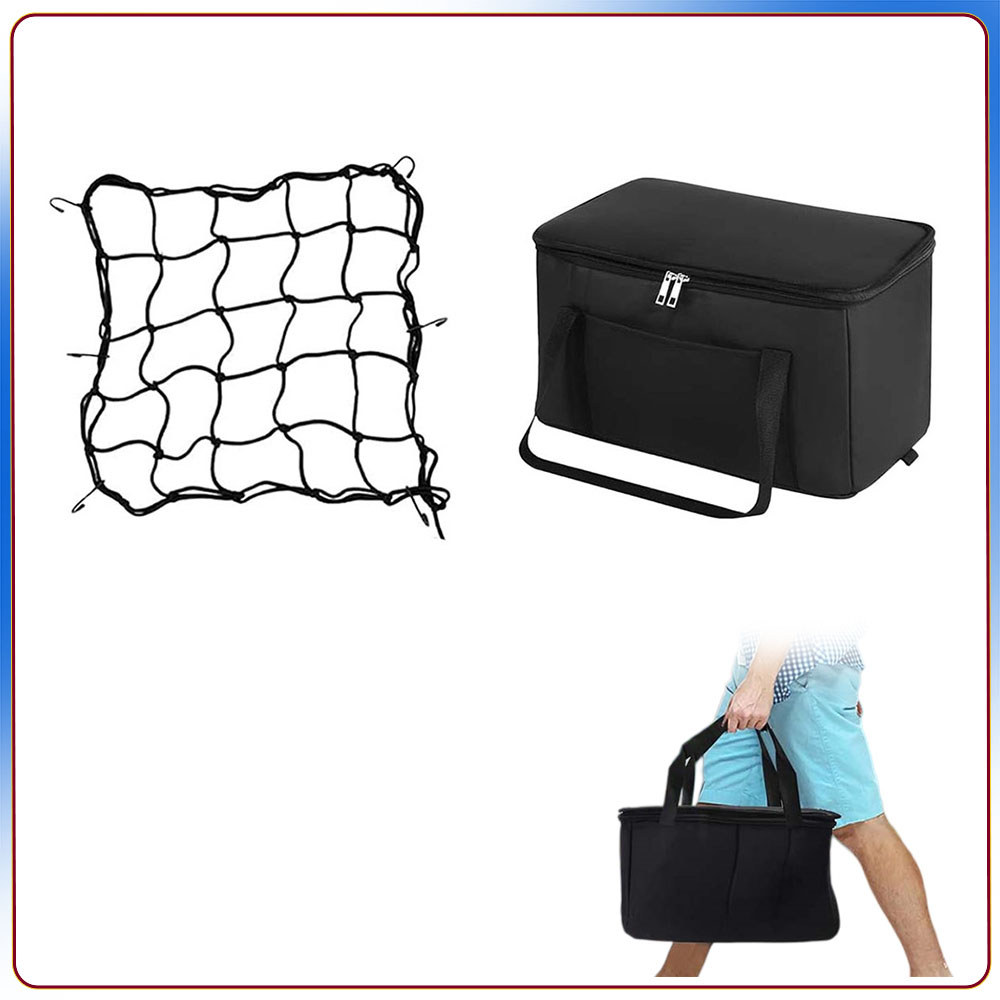 Preto Saco de armazenamento para bicicleta forro para cesto rede para bagagem rede para bicicleta rede para capacete
