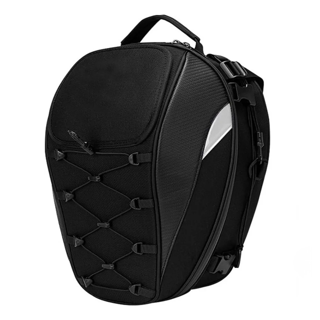 Mochila Moto Premium Expansível Impermeável 30L 40L Bolsa Capacete Viagem Bike