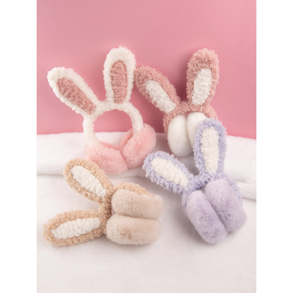 Capa de ouvido feminina crianças coelho