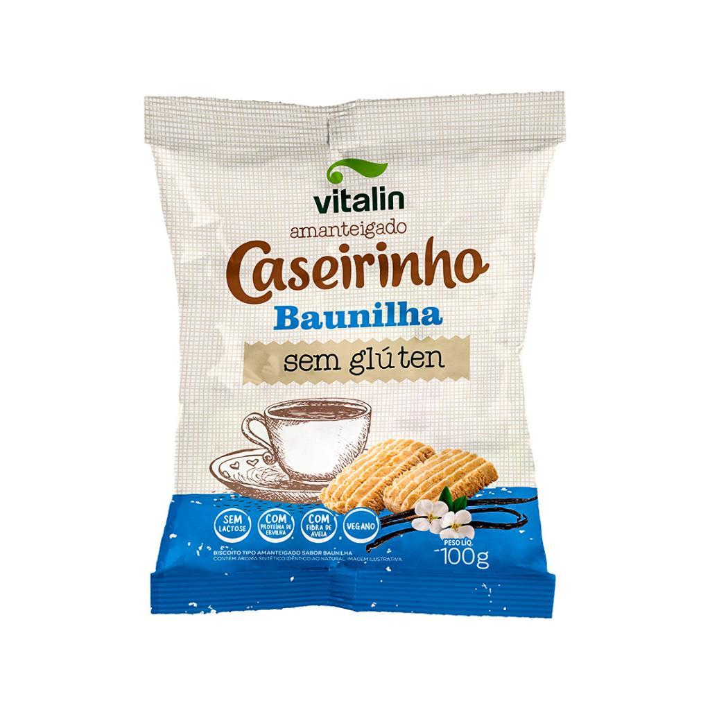 Biscoito Caseirinhos Amanteigado Baunilha 100g - Vitalin