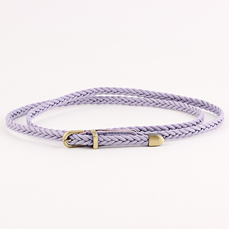 Roxo fino tecido cinto feminino vestido decorativo camisola saia cinto camisa cintura estreita acessórios cinto verão ve