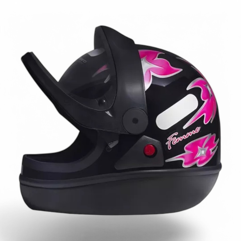 Capacete San Marino Femme 54 infantil Preto - Taurus