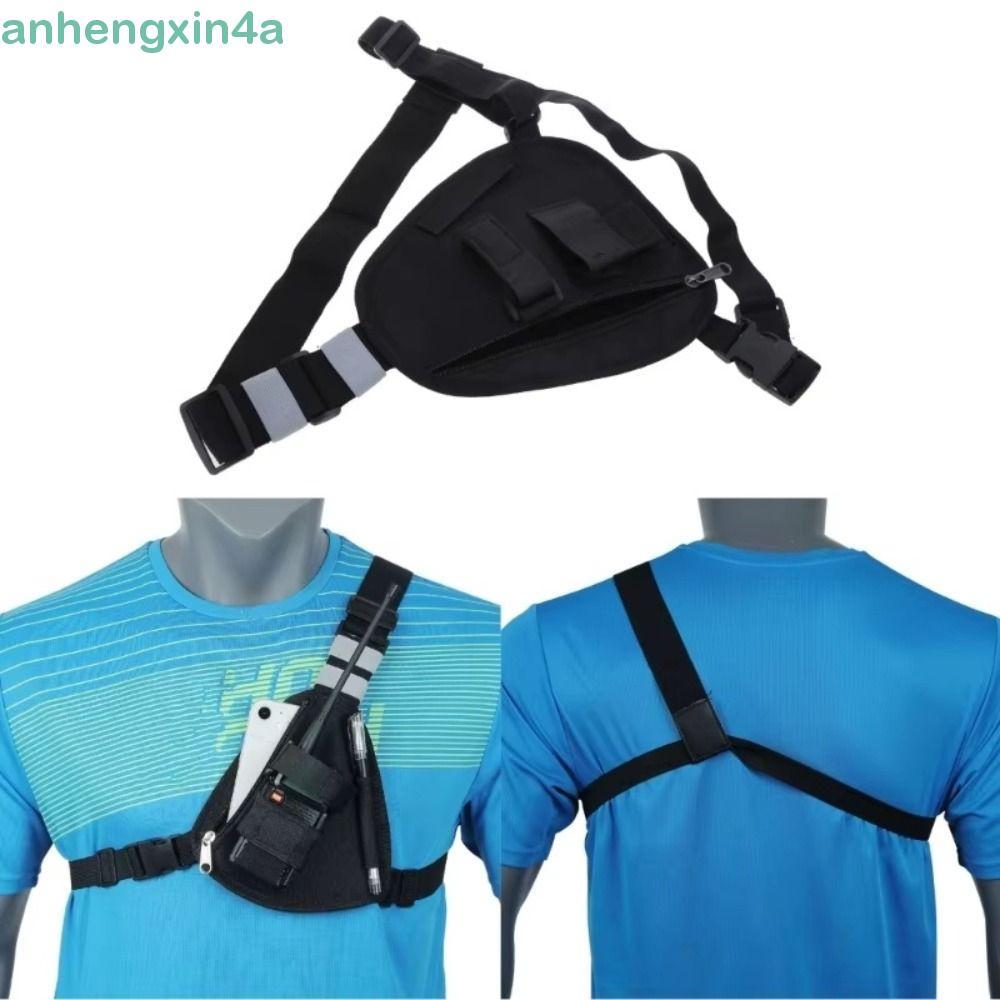 Pacote De Arnês Para Rádio ANHENGXIN , Bolsa Multifuncional Walkie Talkie De Tecido Oxford , Ajustável