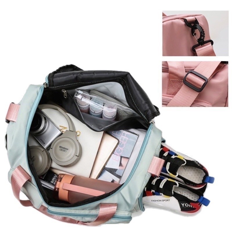 Bolsa De Viagem Sport Com Bolso Impermeável Alça Lateral 30L Capacidade