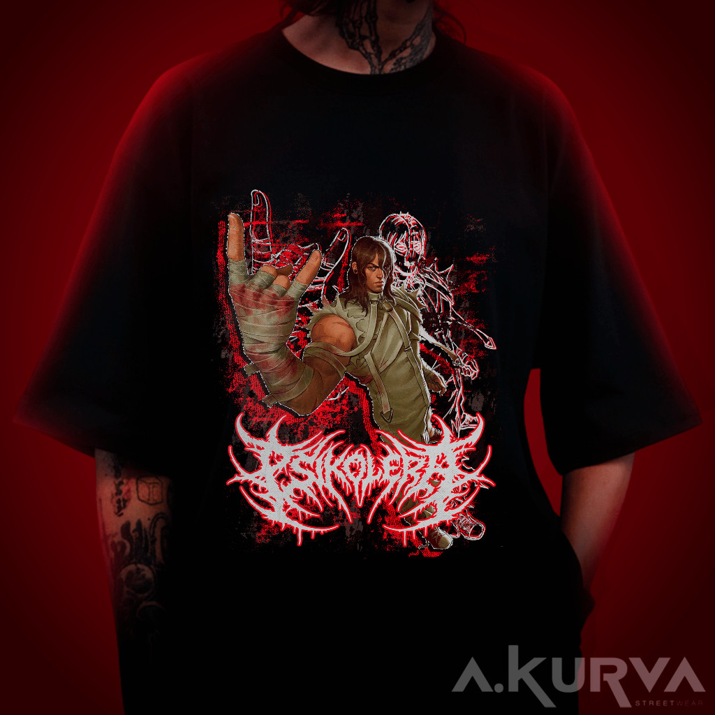 Camiseta Hexatombe Psikolera Eloy Elemento Sangue RPG Ordem Paranormal Transtornados Cellbit Algodão