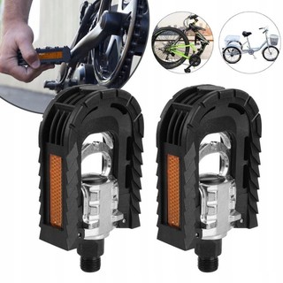 Pedal Dobrável para Bicicleta | Antiderrapante Refletivo | Liga de Alumínio Universal