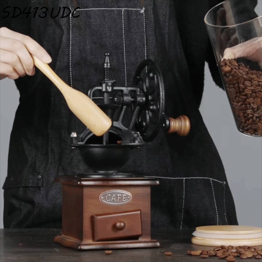 SUNDANCE Moedor De Grãos De Café Vintage , Rebarba De Moinho Com Núcleo De Moagem De Cerâmica , Manual