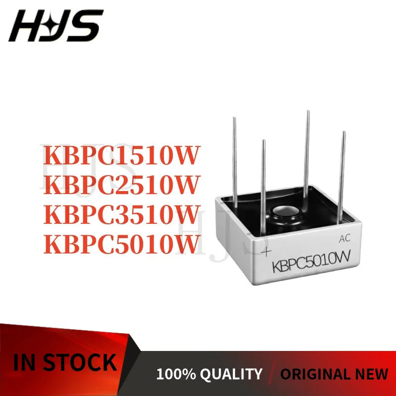 5 Peças Novo E De Qualidade KBPC1510W KBPC2510W KBPC3510W KBPC5010W Pino , Ponte Retificadora Monofásica chip mos ic JT9
