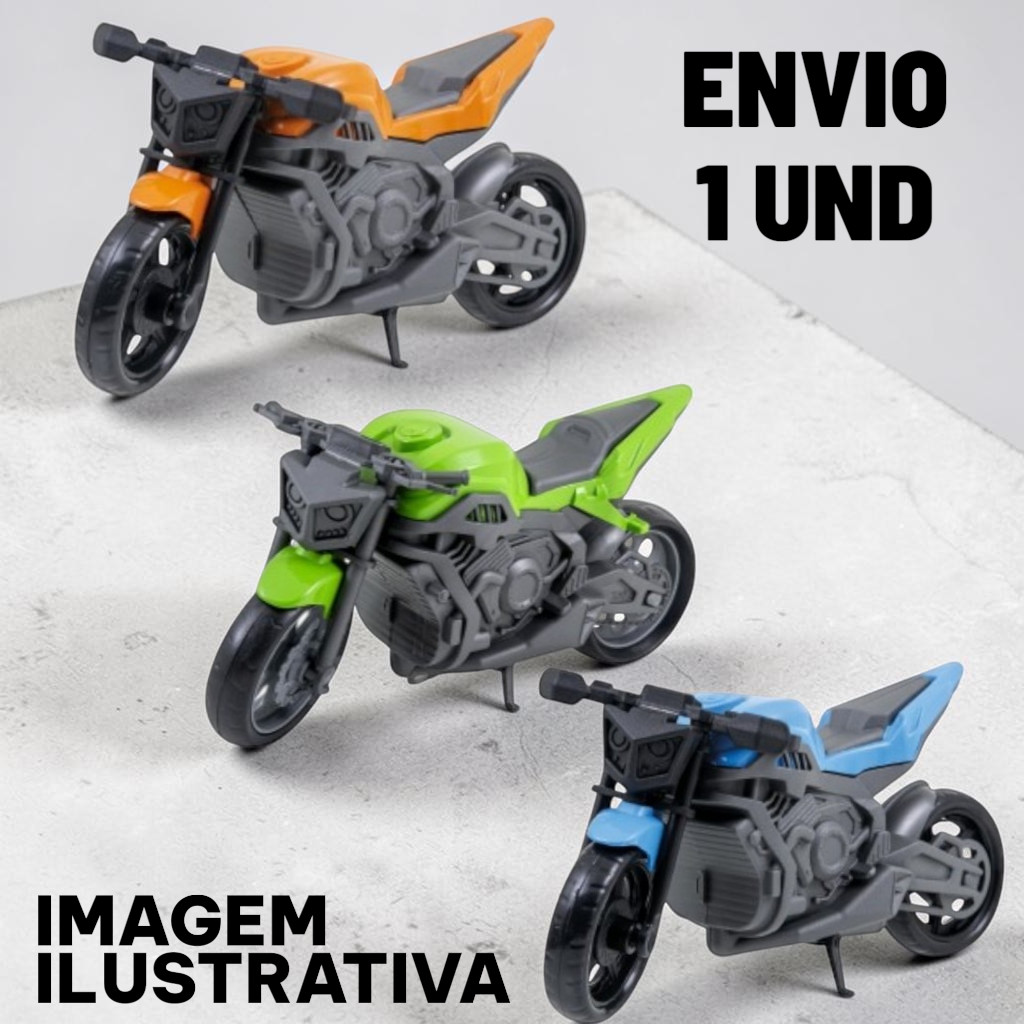 Moto Motinha Miniatura Trick Cross Moto Storm Sport  18x7x10,5cm- COR SORTIDO