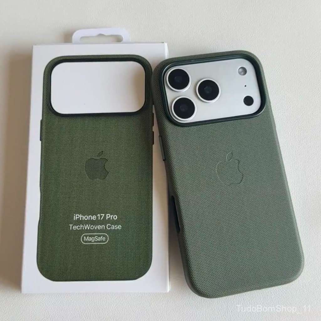 2025 Capa Magsafe Techtecido para iPhone 17 Pro Max 17Pro Capas de Carregamento Sem Fio Magnético Protetor
