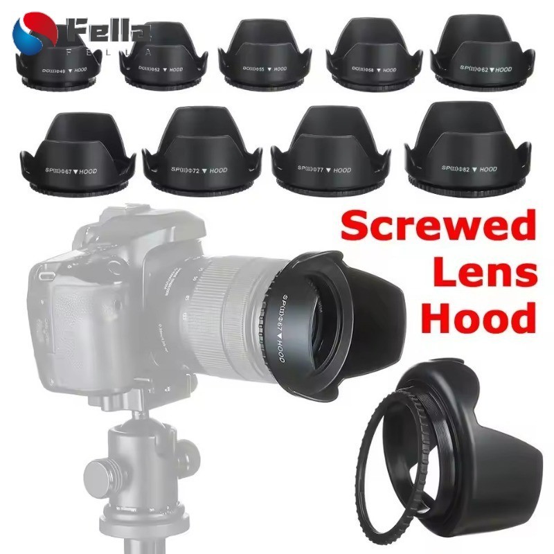 Capa De Lente Antirreflexo Para Câmera DSLR , Ajuste De Vários Tamanhos 49 Mm/52/58/62/67 , Instalação Rotativa , Protet