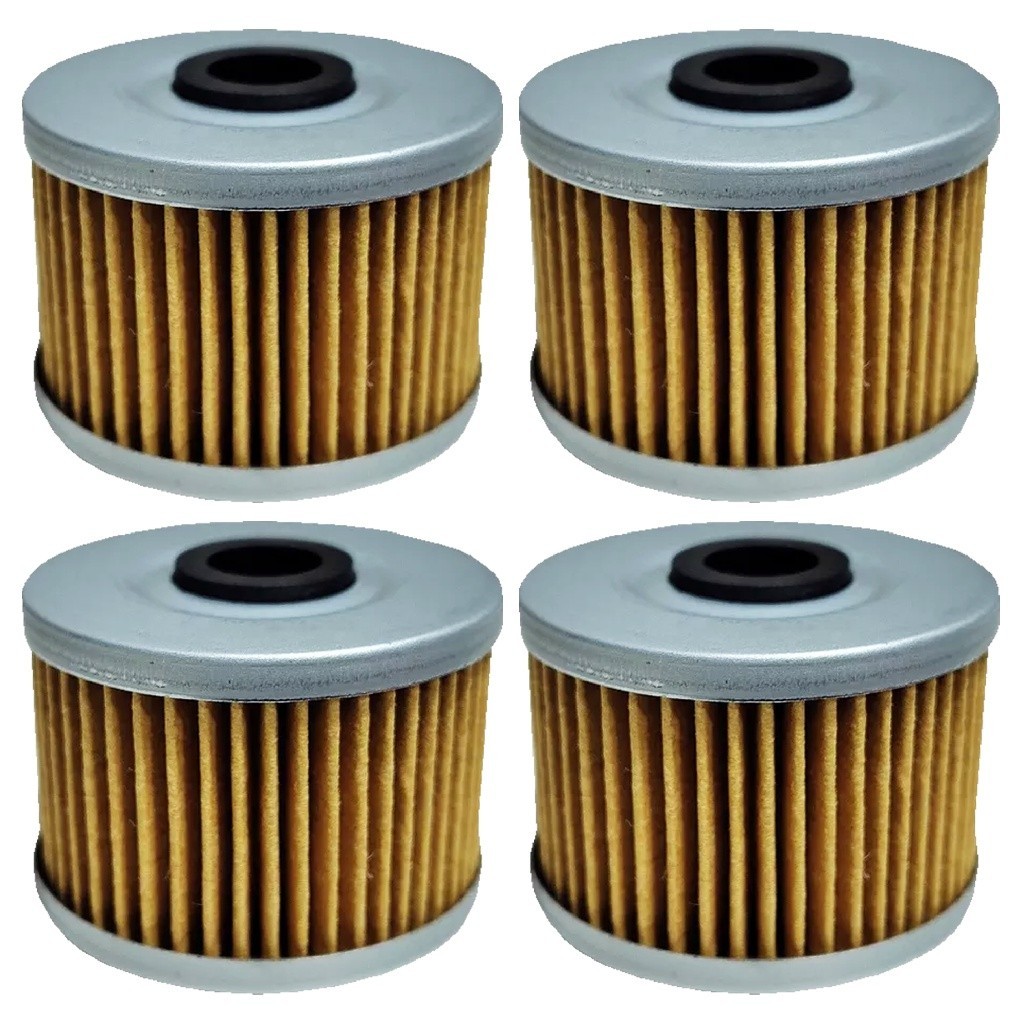 Kit com 4 Filtros de Óleo - CBX 250/Twister/CB 300/XRE 300/NX 400/Falcon/XLX 250