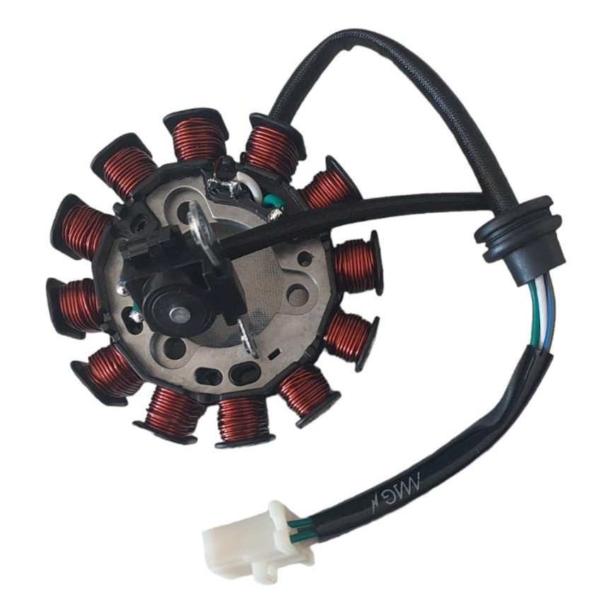 Estator Voltagem Honda Cg 150 Esi Fan 2010 2011 2012 2013 magnetron com bobina de pulso Cod.9046