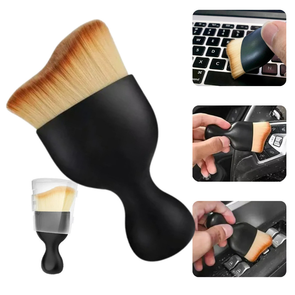 Pincel Automotivo Detalhamento Limpeza Interno Remoção Poeira Escova Multifuncional Carro Macio Forma De Taça De Vinho em Oferta na Shopee