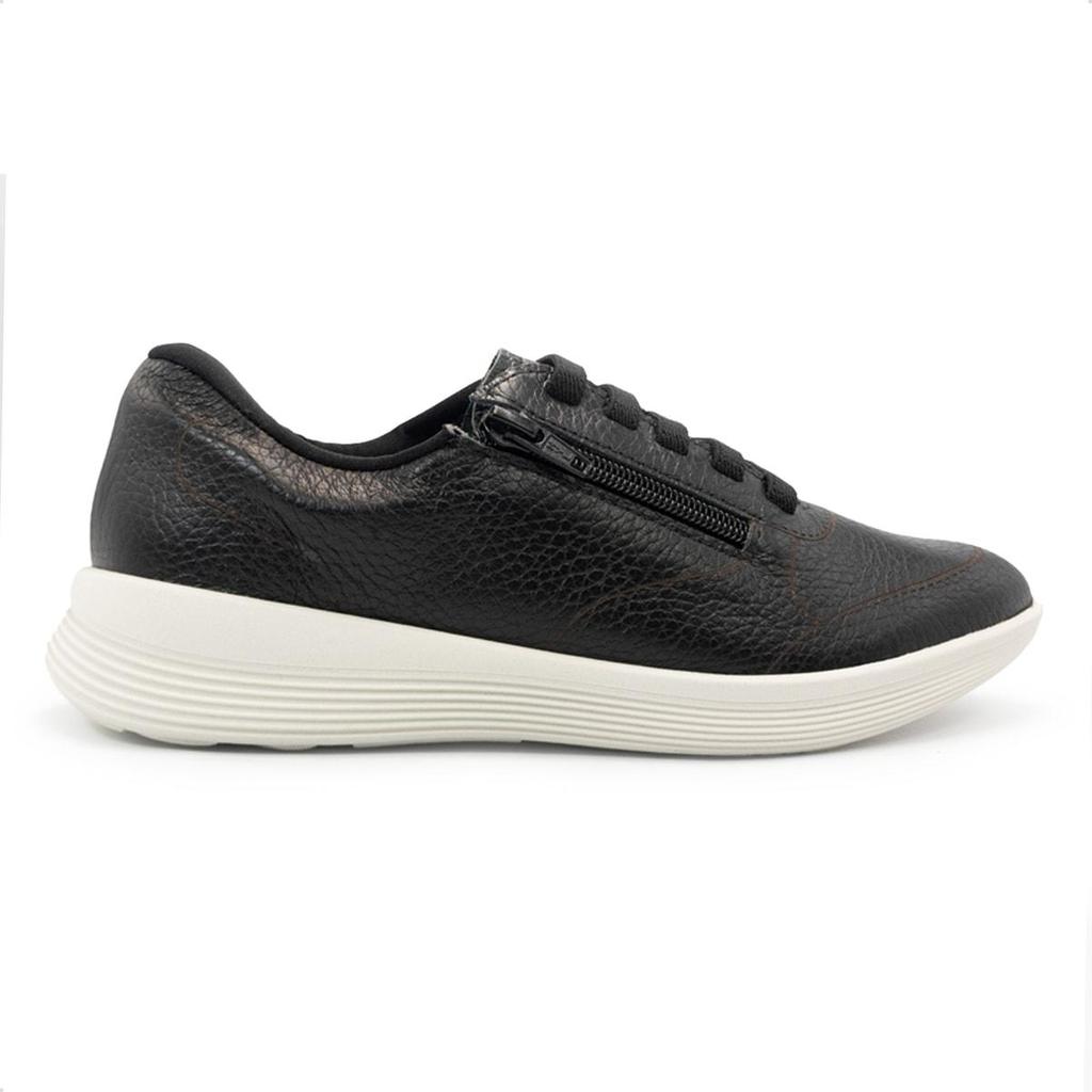 Tênis Usaflex Feminino Zíper Lateral Casual UC06007 em Oferta na Shopee