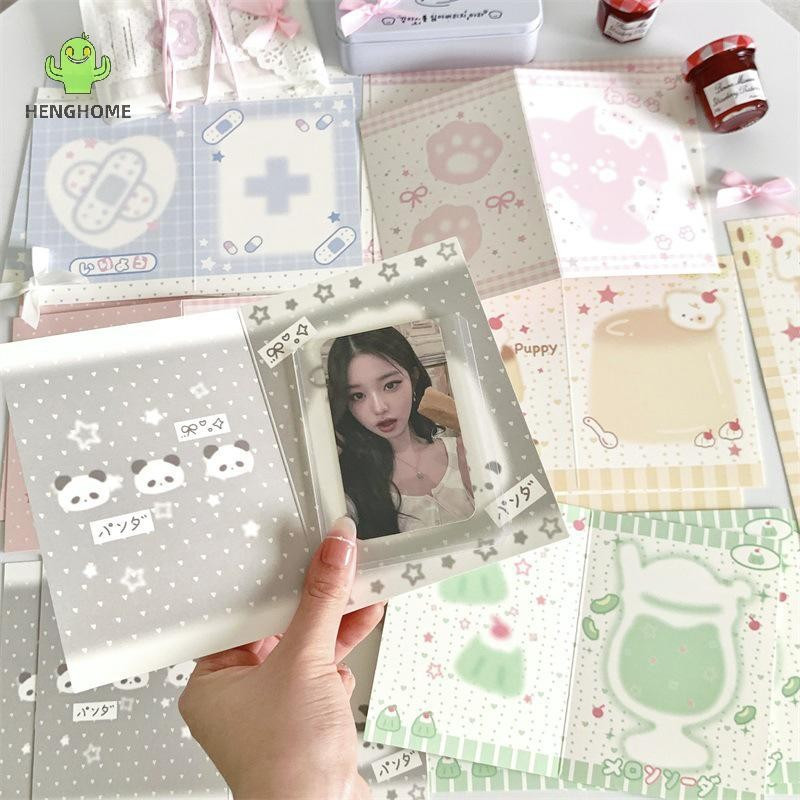HENGHOME 10 Unidades/Pacote Estilo Coreano Kpop Cartão De Foto Volta Embalagem Conjunto De Cartões Vender Álbum Ídolo De