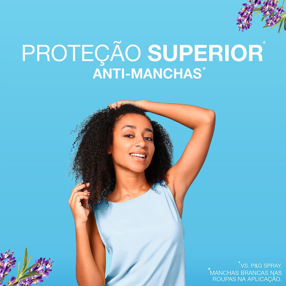 Detalhes do Desodorante em Gel Antitranspirante Secret Aroma de Lavanda com pH Balanceado 45g