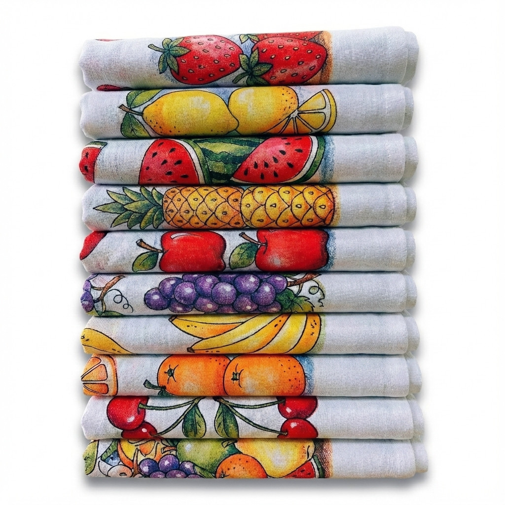 Pano De Prato Atacado Copa Estampado Grande Kit Com 1, 5 e 10 Peças em Oferta na Shopee