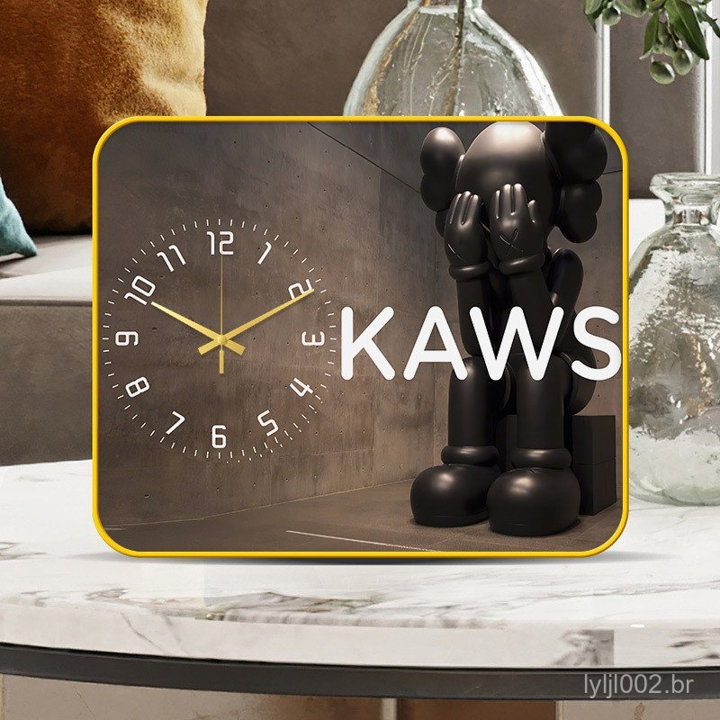 Relógio de Mesa para Sala de Estar Relógio Sentado Relógio Decorativo Fashionável Ornamento Relógio Sentado da Internet 