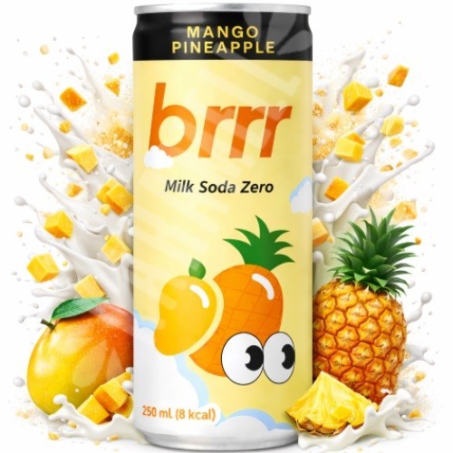 Bebida Milk Soda Zero Mango Pineapple 250ml - Importado da Coréia