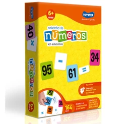 JOGO EDUCATIVO CAIXINHA DE NÚMEROS TOYSTER BRINQUEDO CLÁSSICO MATEMÁTICA LÓGICO ATIVIDADE KIT