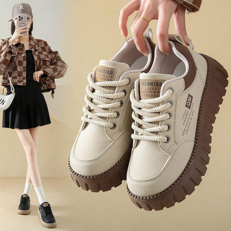 tênis coreano feminino tênis ortopédico feminino fashion Pisando na merda tênis de sola grossa sapatos femininos inverno