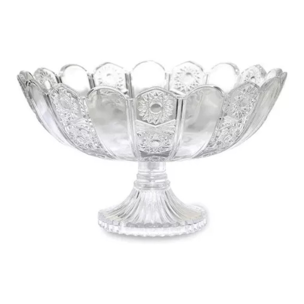 Centro Mesa Fruteira Saladeira Decorativo Redondo Vidro 29cm em Oferta na Shopee