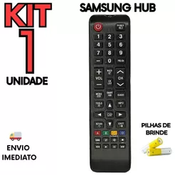 Controle Remoto Samsung Smart TV Compatível Universal Sem Programação Função HUB Pronta Entrega