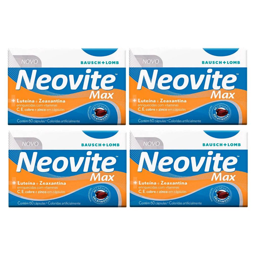 Kit Neovite Max Com 4 Caixas De 60 Cápsulas Gelatinosas Cada