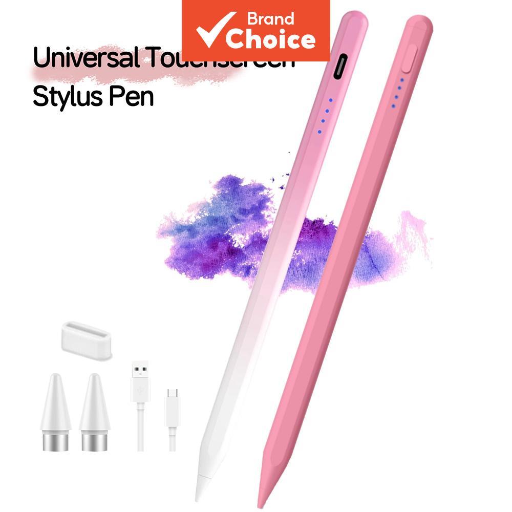 Caneta Stylus Capacitiva Universal Toileum Colorida Lisa + Pontas de Reposição para Smartphone Android Tab Pad