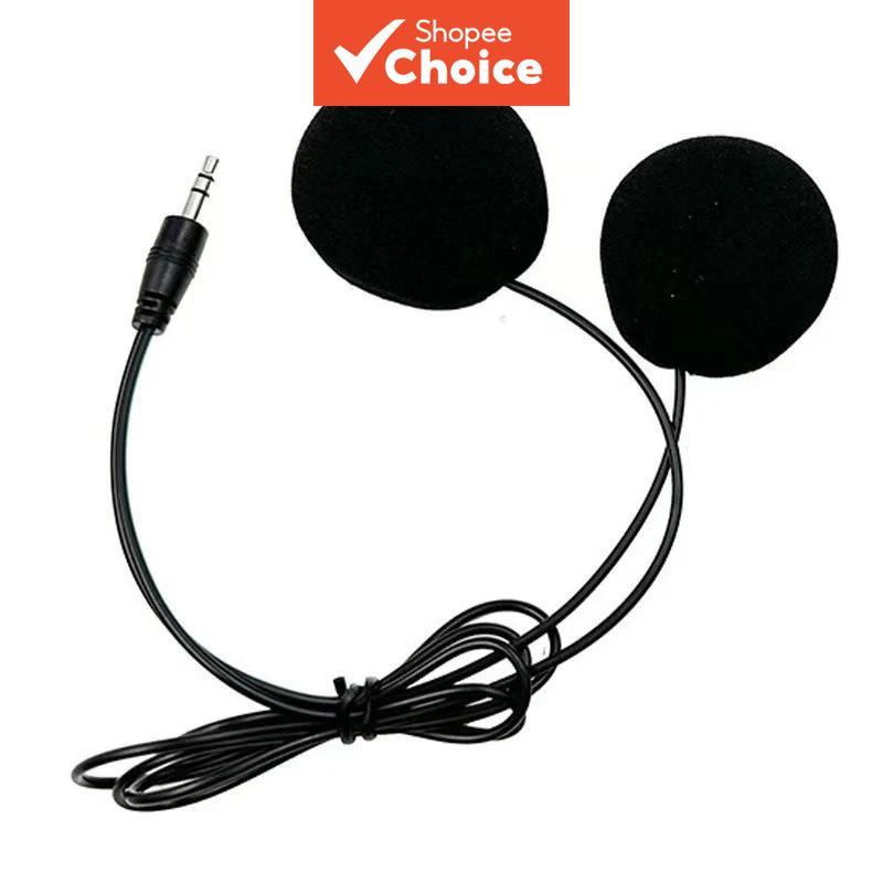 Estéreo HD, alto-falante 3,5 mm e microfone de fio macio transparente para intercomunicadores Cardo Freecom/Spirit,