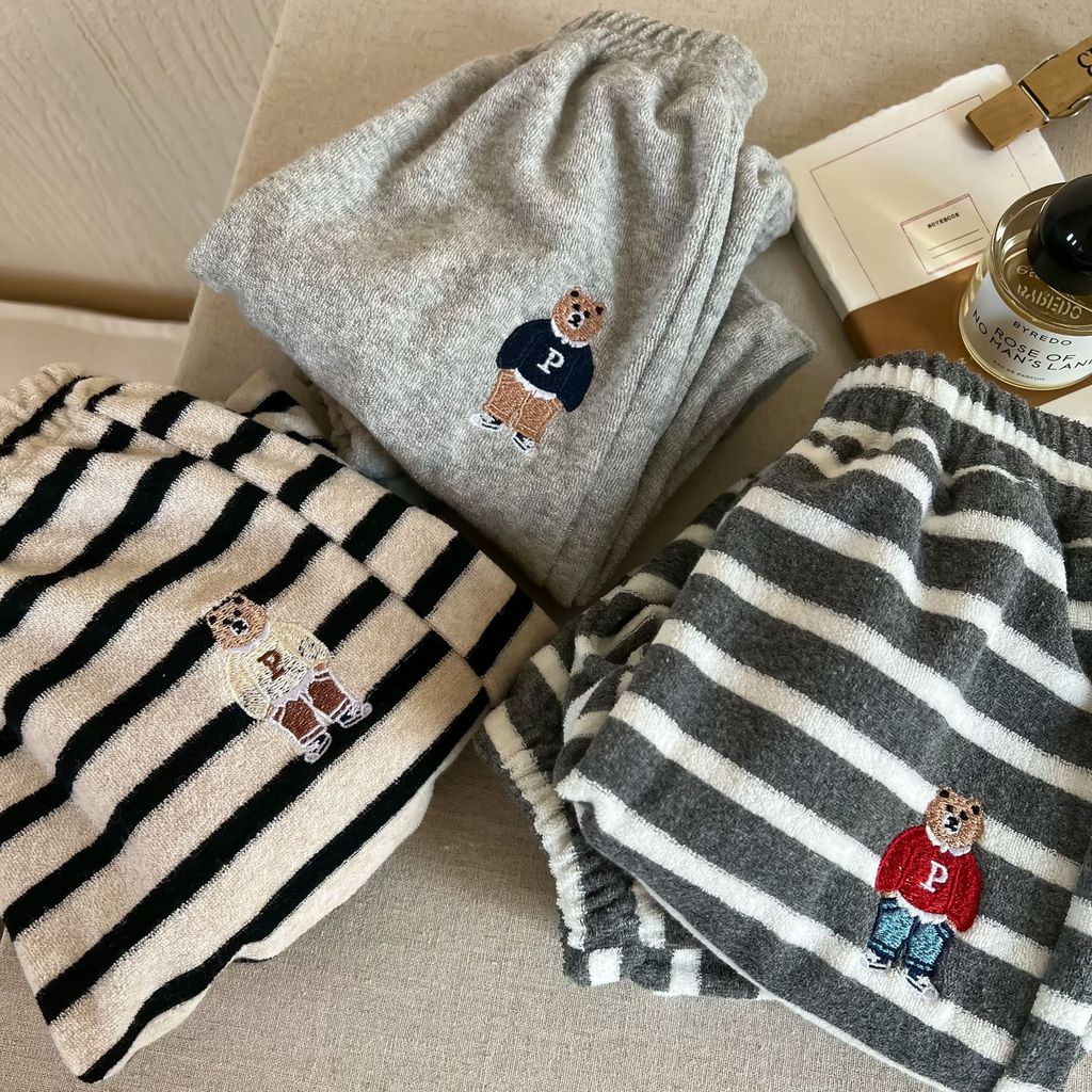 Meninos meninas calças listradas primavera outono roupas 2026 novo estilo crianças bebê dos desenhos animados cintura al