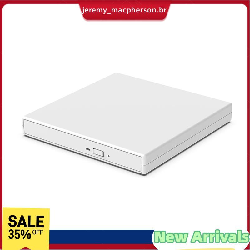 Unidade De DVD Externa Profissional , Fina , Baixo Ruído , Externo , USB 2.0 , VCD , CD , RW , Gravador , Reprodutor Bra