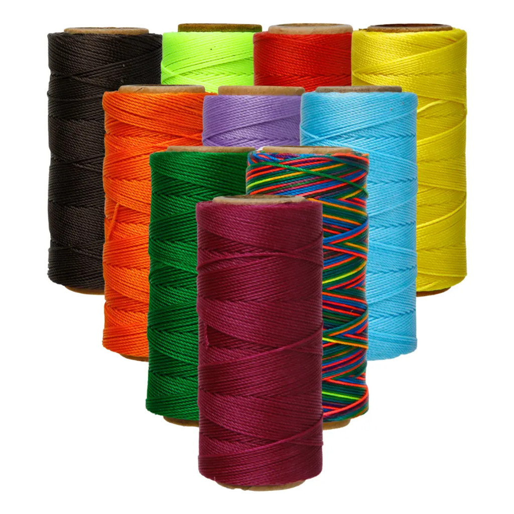 Fio Encerado 1mm Rolo 100 Metros Artesanato Linha Cordone Cores Diversas para Pulseiras Barbante