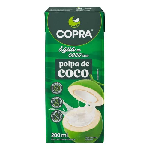 Água de Coco com polpa de coco  200ml - Copra