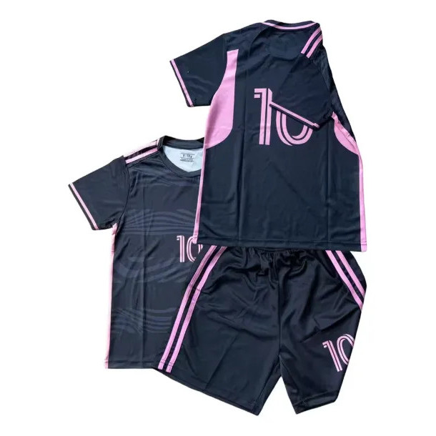 Conjunto Juvenil Infantil do Mlami 2 Peças Camisa E Short De Futebol Bordado