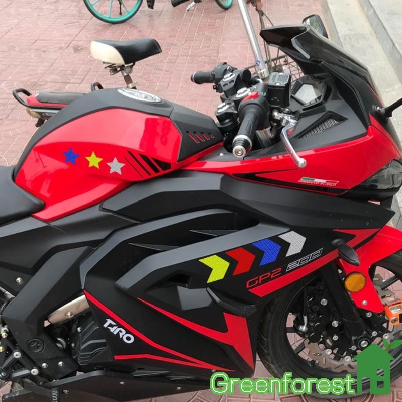 greenfor 10 Peças Transferências Reflexivas Intensidade Para Moto 5 Preferências Cores Ciclismo Noturno Essen