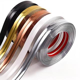 Fita metálica decorativa de PVC de alta qualidade 6mm/12mm/15mm/27mm Várias cores 5 metros
